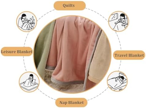 Sherpa Fleece Throw Blanket for Couch,Soft Cozy Plush Fleece Throw