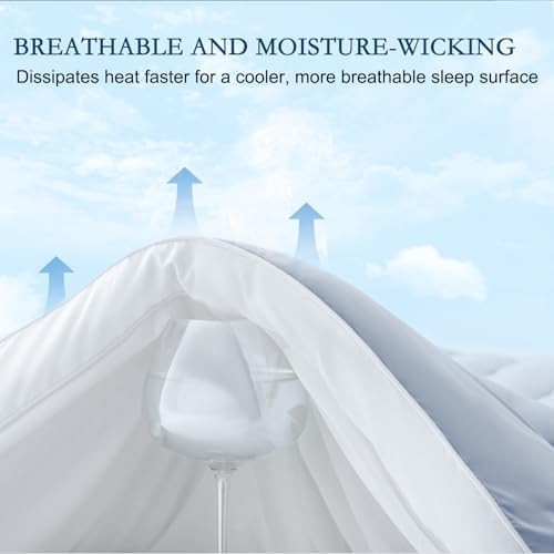 YOUR MOON Queen Size Cooling Mattress Topper, Cool Mattress Pad for