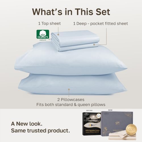 California Design Den 100% Egyptian Cotton Deep Pocket Full Size