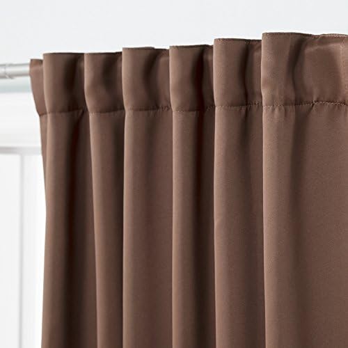 Home Fashion Basic Thermal Insulated Blackout Curtains - Back Tab/Rod