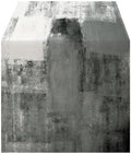 OYIMUA Grey and White Abstract Modern Table Runner, Art Rustic Kitchen
