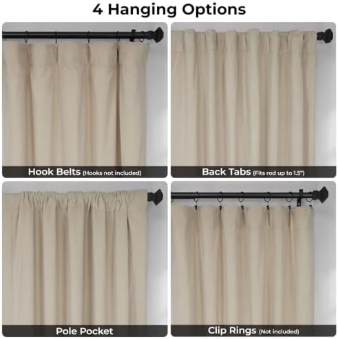 HPD Half Price Drapes Signature Velvet Thermal Blackout Curtains for
