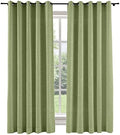 ChadMade Nature Color Linen Look Grommet Drape 63 Inches Long Curtian