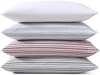 Nautica - Standard Cotton Percale Pillowcase Set, 2-Pack