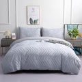 Boho Bedding Duvet Cover Set Wave Tufted Texture Comforter Cover with