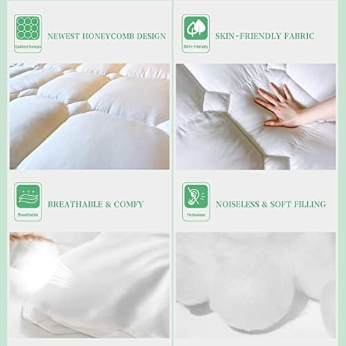 UNILIBRA Queen Size Mattress Pad Cooling Rayon from Bamboo, Quilted