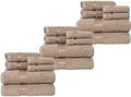 Lavish Home 18PC Towel Set - Cotton Bathroom Accessories with 6 Bath