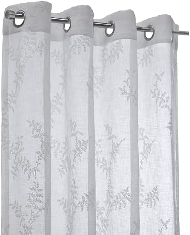 Sheer Grommet Indoor Curtain Panel 112 x 84 in Off-White