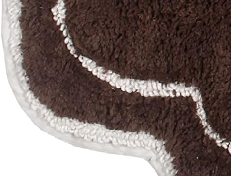 Home Weavers Allure Collection 100% Cotton Tufted Bathroom Rug, Soft