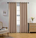 MIUCO Blackout Curtains Room Darkening Curtains Textured Grommet