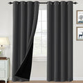 H.VERSAILTEX 100% Blackout Curtains for Bedroom Thermal Insulated