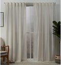 EXCLUSIVE HOME Muskoka Textured Teardrop Slub Embellished Hidden Tab