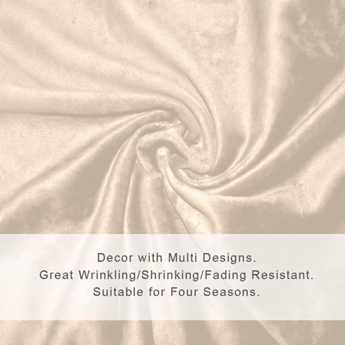 Blanched Almond Plush Throw Blankets for Bed Couch and Living Room