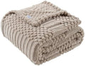 90x104 Inch Brown King Size Blanket - Soft & Fluffy Fleece, Neutral