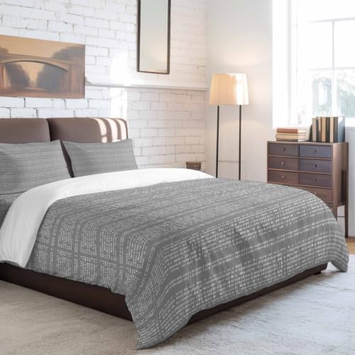 Abstract Queen Duvet Cover Set - 4 Pcs Comforter Cover Bedding Sets