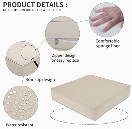 Valita Outdoor Furniture Replacement Cushions, Fits 6-seat Sectional