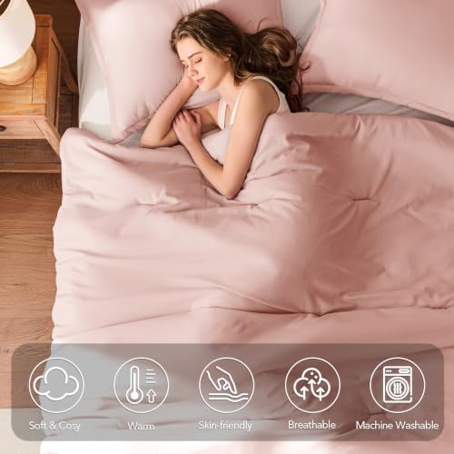 Twin Comforter Set Prewashed Lightweight Quilted Bedding for All