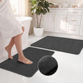 H.VERSAILTEX Bath Mat Set of 2 for Bathroom, Ultra Thin Chenille
