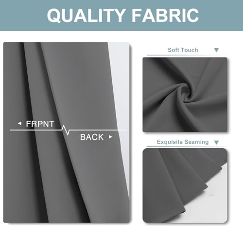 ChrisDowa Blackout Curtains for Bedroom and Living Room 120 Inches