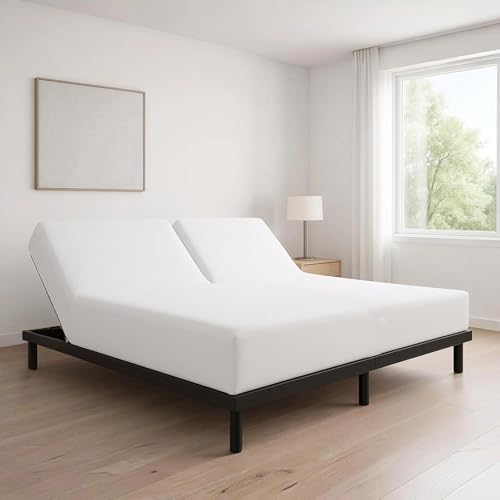 4Pcs Split Top King Size Sheets Sets for Adjustable Bed 100% Egyptian