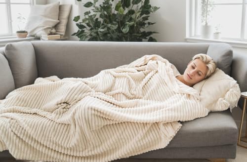 Richave Cuddly Blanket King Size,Premium Lightweight Anti-Static