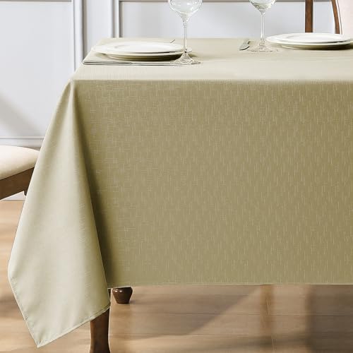 VidaFete Luxe Series 150GSM 52x70 Faux Linen Rectangle Tablecloth