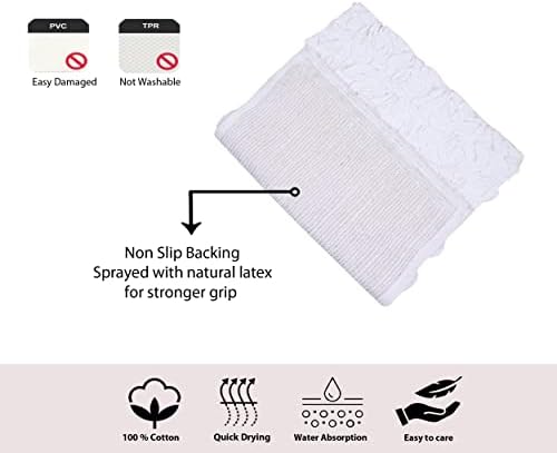 Home Weavers Modesto Collection 100% Cotton Tufted Bath Rugs, Extra