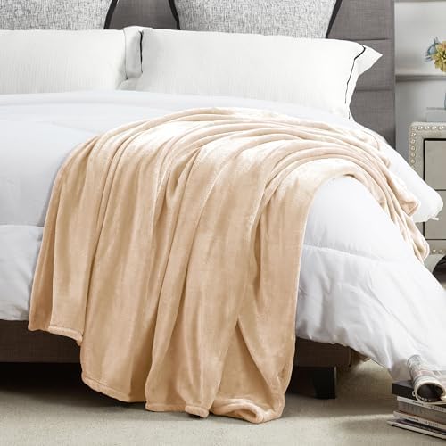 DREAMNINE Extra Large Fleece Blanket Soft Comfy Fluffy Bed Blankets