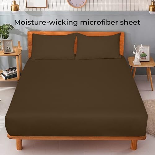 Microfiber Twin XL Fitted Sheet, Fits Up to 16 Inch Deep Pocket