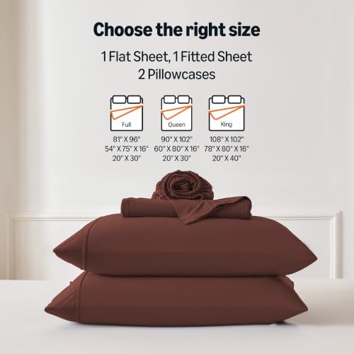 Amazon Basics Jersey Knit 4-Piece Sheet Set, Wrinkle Resistant and