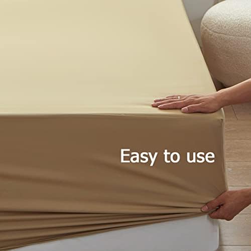 Bedding King Size Fitted Sheet Only-Fits 15inches Deep Pocket