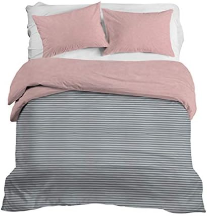 · REDEARTH · Jersey Knit Cotton Duvet Cover Set -with 2 Pillow Shams