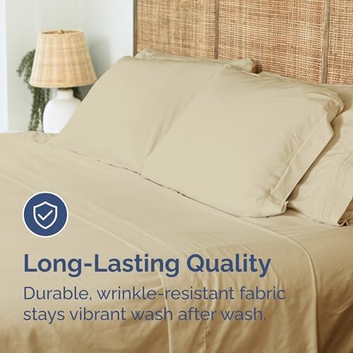 Cal King Flat Sheet - Single Top Flat Sheet Only - Soft & Cooling