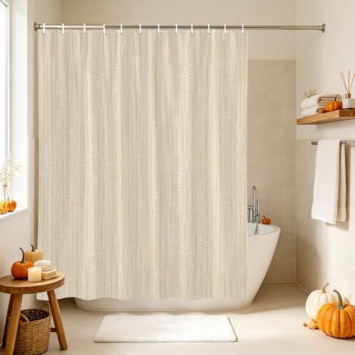 Modern Boho Shower Curtain, Stall Bathroom Curtains for Bathtub, Solid
