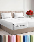Extra Deep Split King Sheet Set - 5 Piece Breathable Cooling Sheets