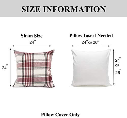 YOUR SMILE Retro Farmhouse Buffalo Tartan Chequer Stripe Plaid Cotton