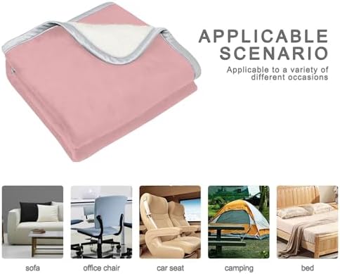Rosy Brown Plush Throw Blankets for Bed Couch and Living Room Suitable