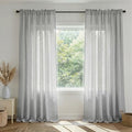 Light Grey Dining Room Curtains 96 Inches Long for Living Room 2