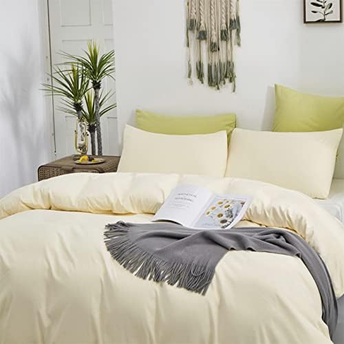 Luxlovery Ivory White Comforter Set California King Cream White