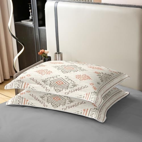 Manfei Boho Style Duvet Cover Queen Size 100% Cotton Tribal Exotic