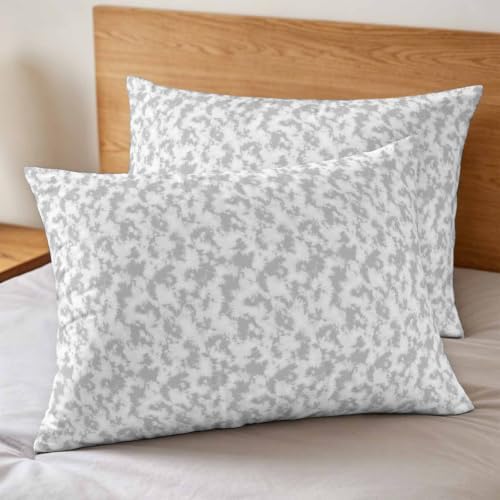 DecorLovee Gray Florals Duvet Cover Set 3 Pieces with Zipper Closure