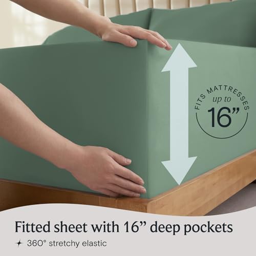 Split King Sheets for Adjustable Bed, Soft Deep Pocket Bed Sheets Set