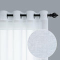 Pitalk White Sheer Curtains 96 Inches Long for Living Room Decor 2