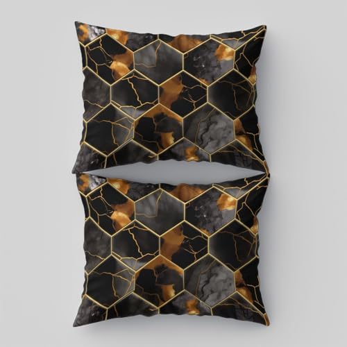 Abstract Geometric Marble Printed Bedding Set– Microfiber Duvet Cover