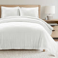 Lush Decor Sorano Chambray Textured Jacquard Cotton Duvet Cover