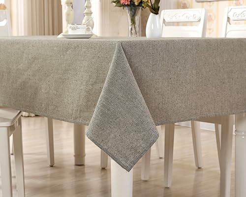 60 x 60 cm Tablecloths, Grey, Rectangular Tablecloth, Plain Cotton