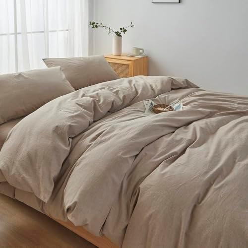 FACE TWO FACE Bedding Duvet Cover Set100% Washed Cotton Duvet Cover