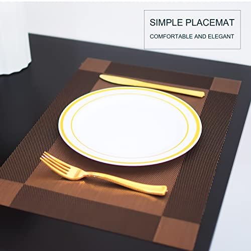 Placemats,Table Place Mats for Kitchen Dining, Heat-Resistant