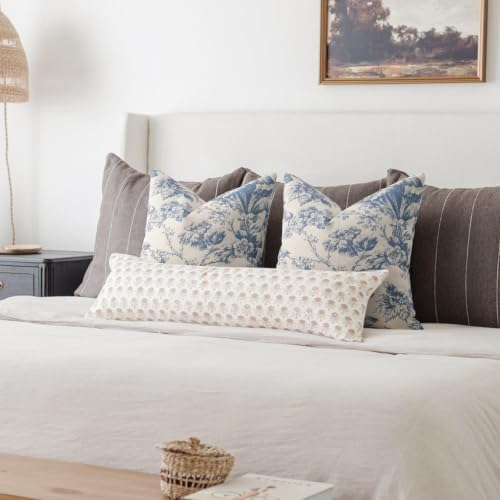 Buenohuas Farmhouse Decorative Pillow Covers 22x22 Set of 2, Vintage
