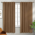BGment Blackout Curtains 72 Inch for Bedroom, 2 Window Panels, Taupe